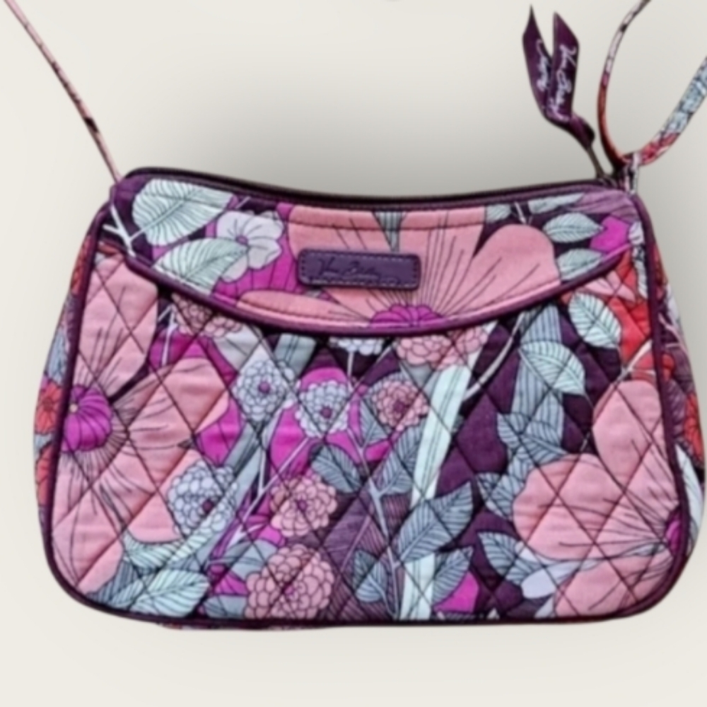NFS Vera Bradley Little Crossbody Bag Small Purse Floral Bohemian Blooms - Picture 2 of 7
